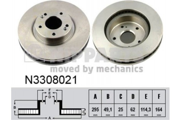 Nipparts Δισκόπλακα - N3308021