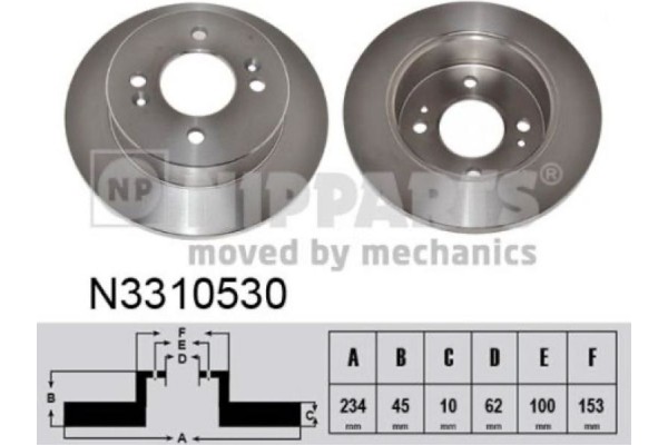Nipparts Δισκόπλακα - N3310530