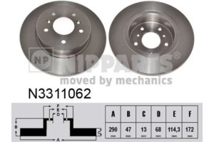 Nipparts Δισκόπλακα - N3311062