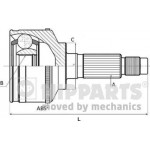 Nipparts Σετ άρθρωσης, Άξονας μετάδ. κίν. - J2820500
