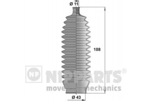 Nipparts Σετ φούσκες, Τιμόνι - J2855000