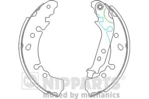 Nipparts Σετ Σιαγόνων Φρένων - N3502091