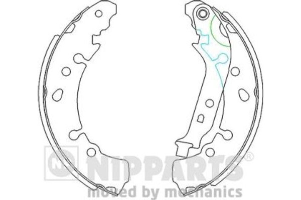 Nipparts Σετ Σιαγόνων Φρένων - N3502091