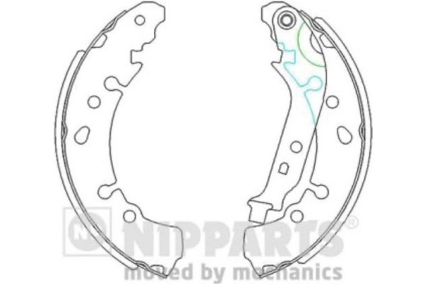 Nipparts Σετ Σιαγόνων Φρένων - N3502091