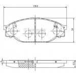 Nipparts Σετ τακάκια, Δισκόφρενα - J3602053