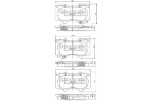 Nipparts Σετ τακάκια, Δισκόφρενα - J3602109