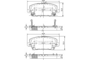 Nipparts Σετ τακάκια, Δισκόφρενα - J3604065