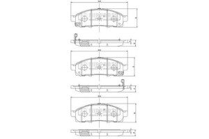 Nipparts Σετ τακάκια, Δισκόφρενα - N3601101