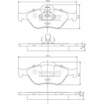 Nipparts Σετ τακάκια, Δισκόφρενα - J3603065