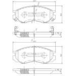 Nipparts Σετ τακάκια, Δισκόφρενα - J3605035