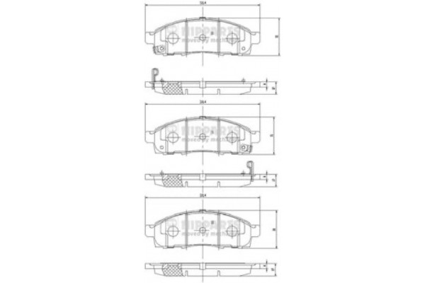 Nipparts Σετ τακάκια, Δισκόφρενα - N3601101
