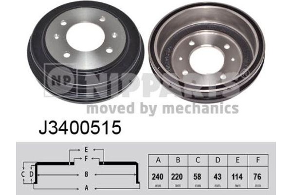 Nipparts Ταμπούρο - J3400515