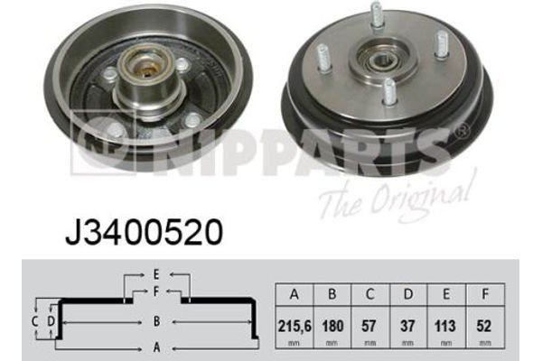 Nipparts Ταμπούρο - J3400520