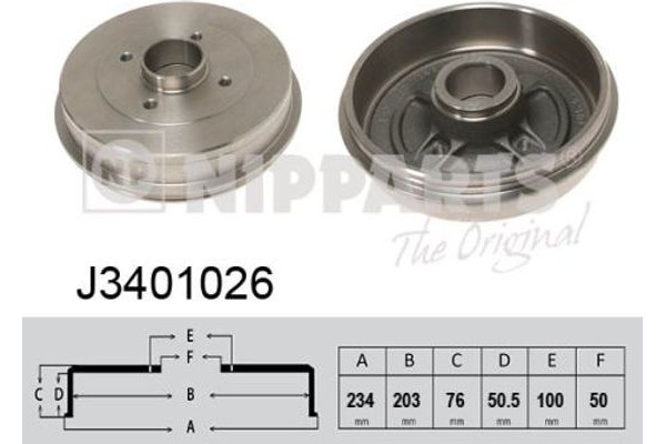 Nipparts Ταμπούρο - J3401026