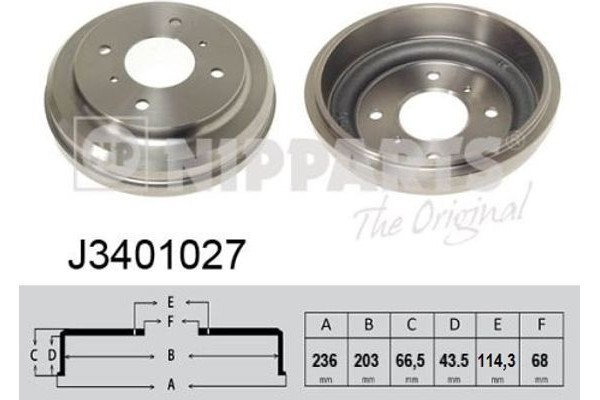 Nipparts Ταμπούρο - J3401027