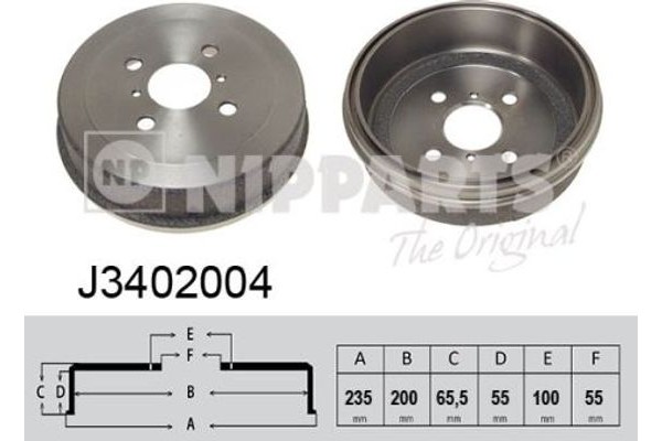 Nipparts Ταμπούρο - J3402004