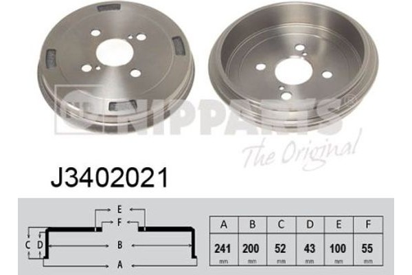 Nipparts Ταμπούρο - J3402021