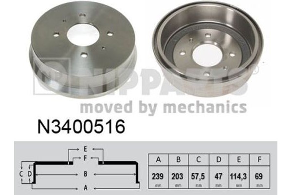 Nipparts Ταμπούρο - N3400516