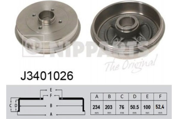 Nipparts Ταμπούρο - J3401026