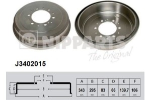 Nipparts Ταμπούρο - J3402015