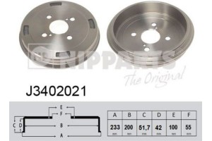 Nipparts Ταμπούρο - J3402021