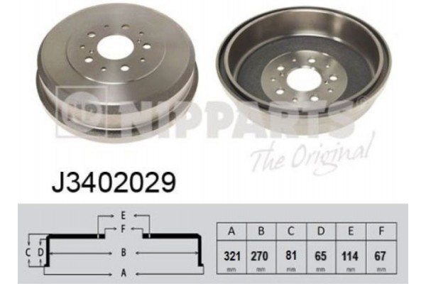 Nipparts Ταμπούρο - J3402029