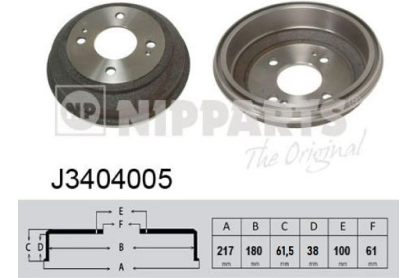 Nipparts Ταμπούρο - J3404005