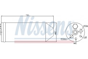 Nissens Αφυγραντήρας, σύστ. Κλιματισμού - 95070