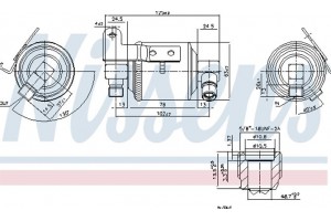 Nissens Αφυγραντήρας, σύστ. Κλιματισμού - 95109