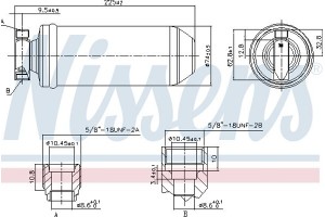 Nissens Αφυγραντήρας, σύστ. Κλιματισμού - 95111