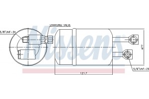 Nissens Αφυγραντήρας, σύστ. Κλιματισμού - 95134