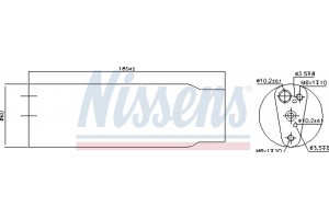 Nissens Αφυγραντήρας, σύστ. Κλιματισμού - 95170
