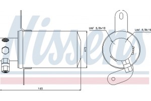 Nissens Αφυγραντήρας, σύστ. Κλιματισμού - 95228