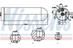 Nissens Αφυγραντήρας, σύστ. Κλιματισμού - 95231