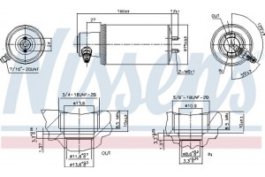Nissens Αφυγραντήρας, σύστ. Κλιματισμού - 95260