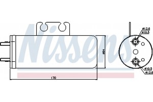 Nissens Αφυγραντήρας, σύστ. Κλιματισμού - 95316