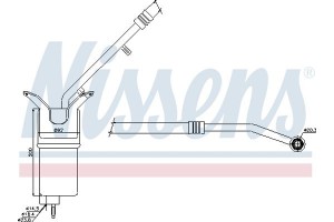 Nissens Αφυγραντήρας, σύστ. Κλιματισμού - 95330