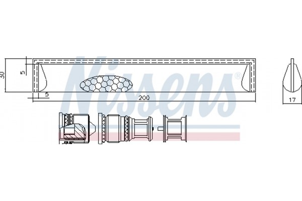 Nissens Αφυγραντήρας, σύστ. Κλιματισμού - 95351