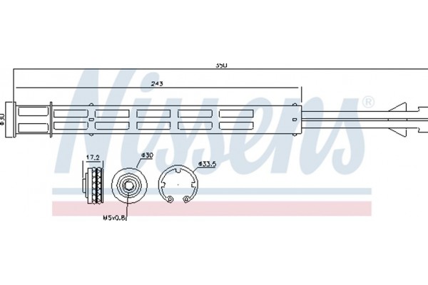 Nissens Αφυγραντήρας, σύστ. Κλιματισμού - 95358