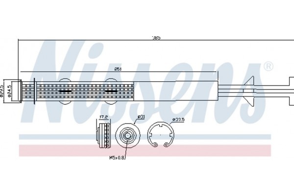 Nissens Αφυγραντήρας, σύστ. Κλιματισμού - 95403