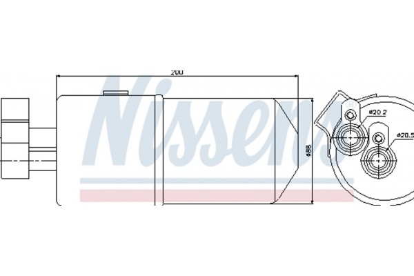 Nissens Αφυγραντήρας, σύστ. Κλιματισμού - 95436