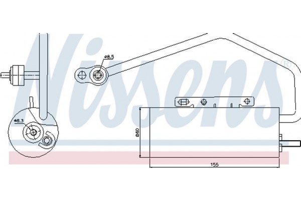 Nissens Αφυγραντήρας, σύστ. Κλιματισμού - 95447