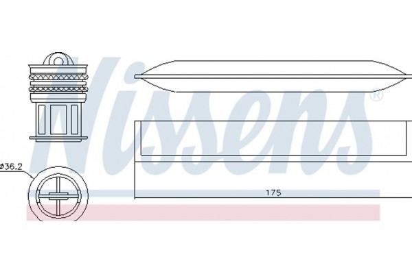 Nissens Αφυγραντήρας, σύστ. Κλιματισμού - 95456