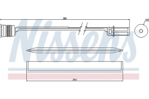 Nissens Αφυγραντήρας, σύστ. Κλιματισμού - 95466
