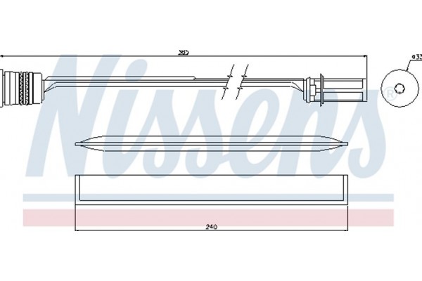 Nissens Αφυγραντήρας, σύστ. Κλιματισμού - 95466