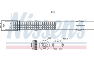 Nissens Αφυγραντήρας, σύστ. Κλιματισμού - 95467
