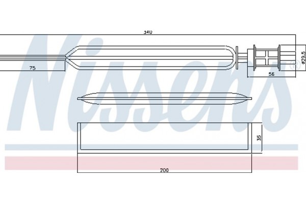 Nissens Αφυγραντήρας, σύστ. Κλιματισμού - 95469