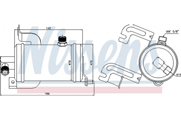 Nissens Αφυγραντήρας, σύστ. Κλιματισμού - 95474