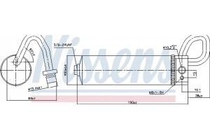 Nissens Αφυγραντήρας, σύστ. Κλιματισμού - 95496