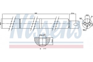 Nissens Αφυγραντήρας, σύστ. Κλιματισμού - 95531
